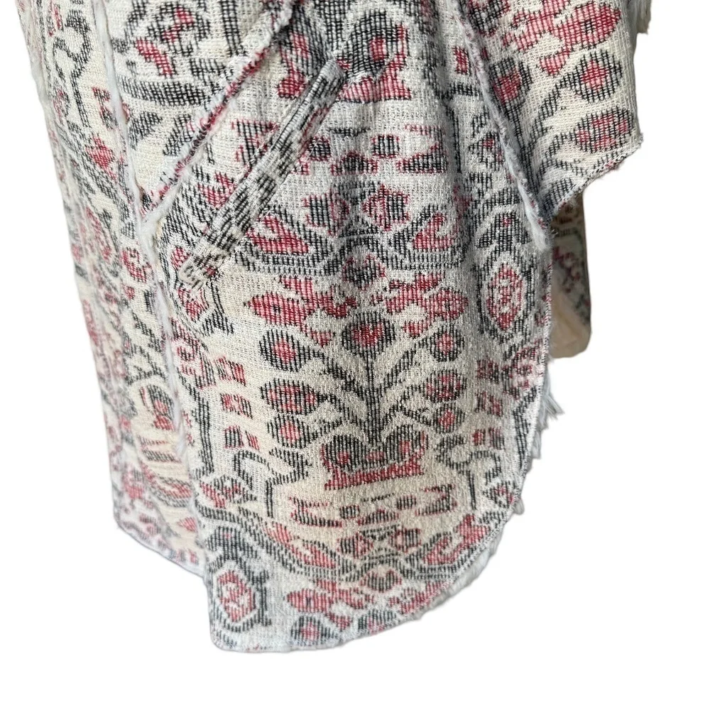 Hei Hei Jacquard Tapestry Faux Fur Lined Vest: see notes on size
